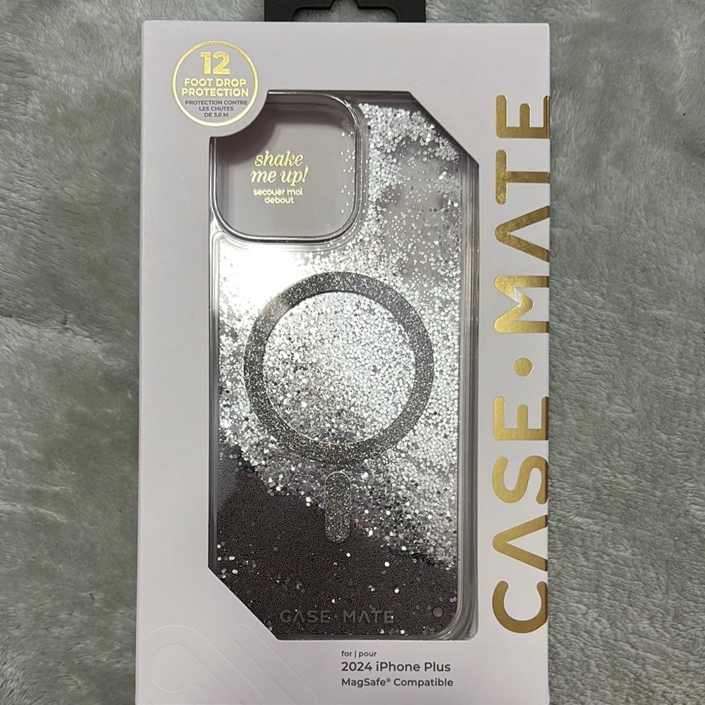 Case-Mate Silver Glitter iPhone Plus Case
